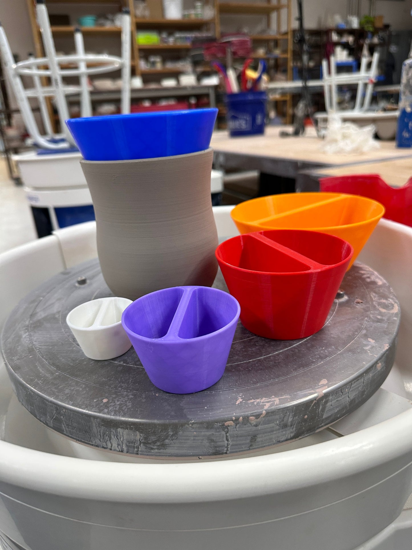 3D Printed Ceramic Rim Shaper for Pottery Crafting, Cone for Round Ceramic Rims, multiple sizes.