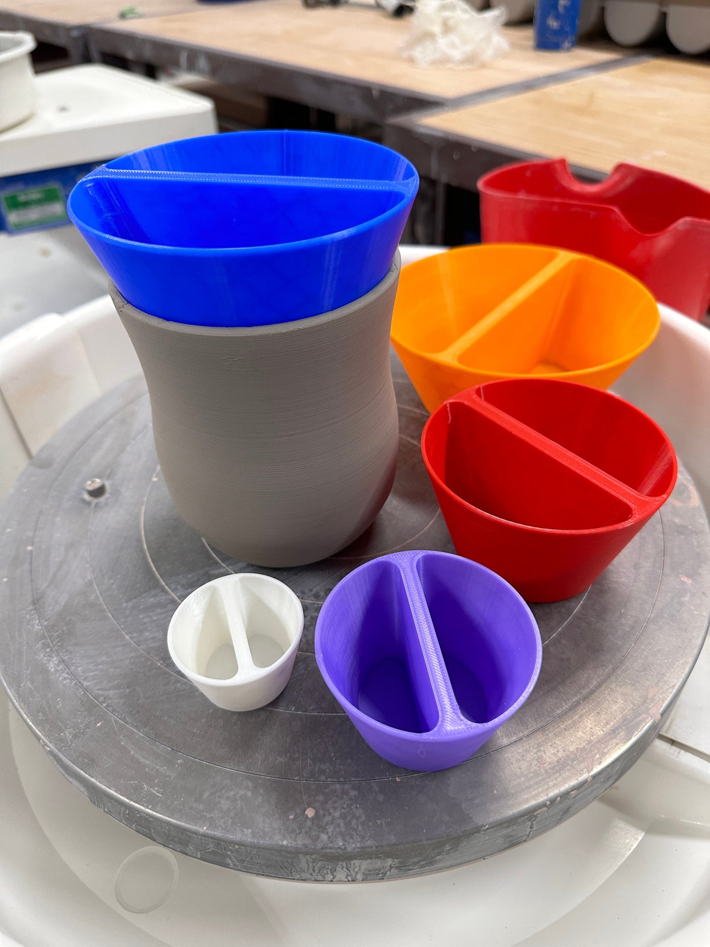 3D Printed Ceramic Rim Shaper for Pottery Crafting, Cone for Round Ceramic Rims, multiple sizes.