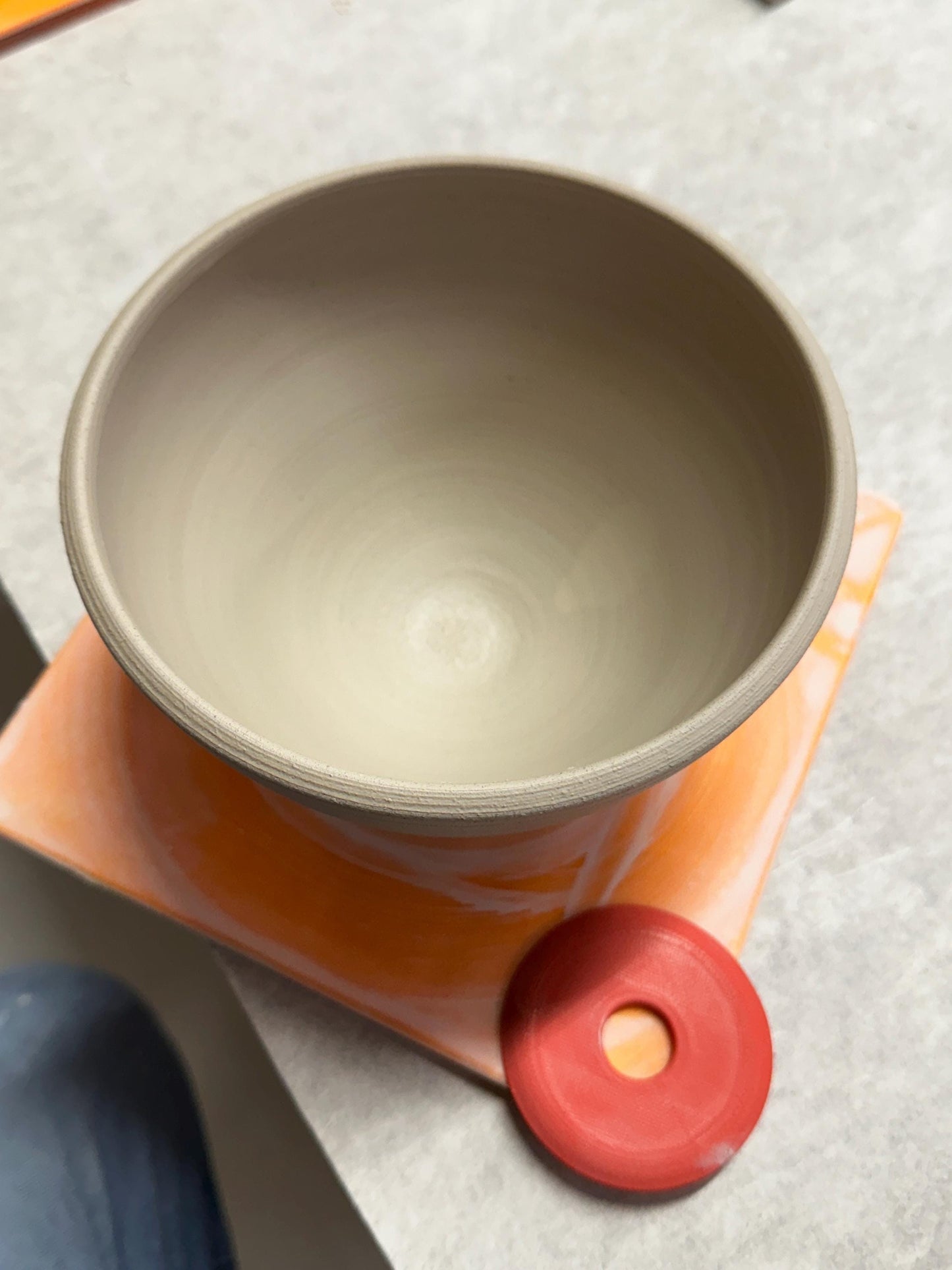 Pottery Bowl Rib, Plastic Ceramic round shaper for bowls and vases, Production Pottery Tool for all skill levels, Made in the USA.