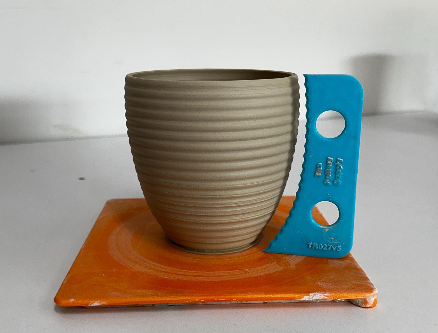 Profile rib for mugs and cups, Pottery Throwing Rib, Ceramic Shaping Tool Multiple sizes, 3D Printed Clay Shaper, Made in the USA | (TR027)