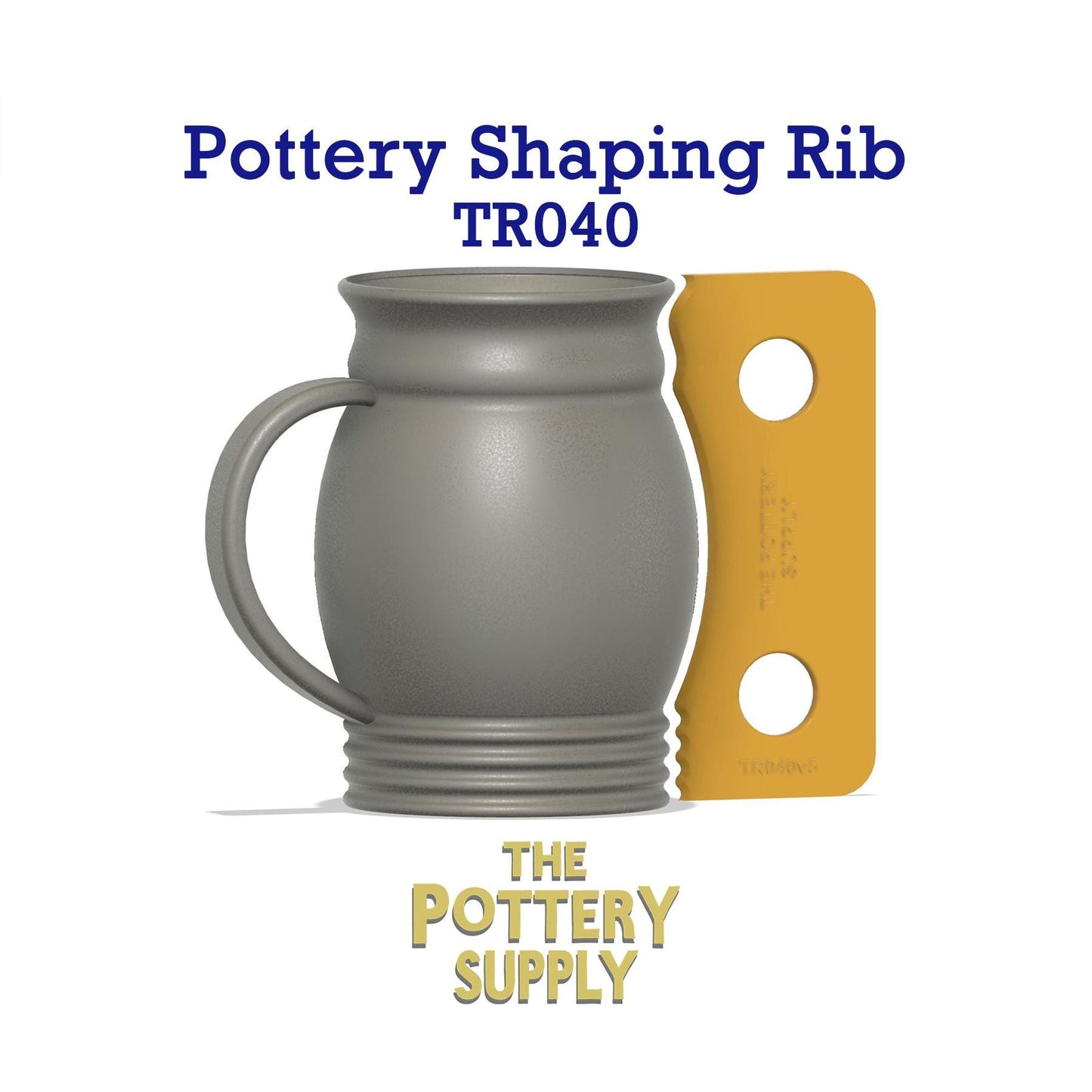 Pottery Rib Template , Consistent Clay Shaping Wheel Throwing Guide, Multiple Height Mug Tool, Precision Ribs for Ceramics (TR040)