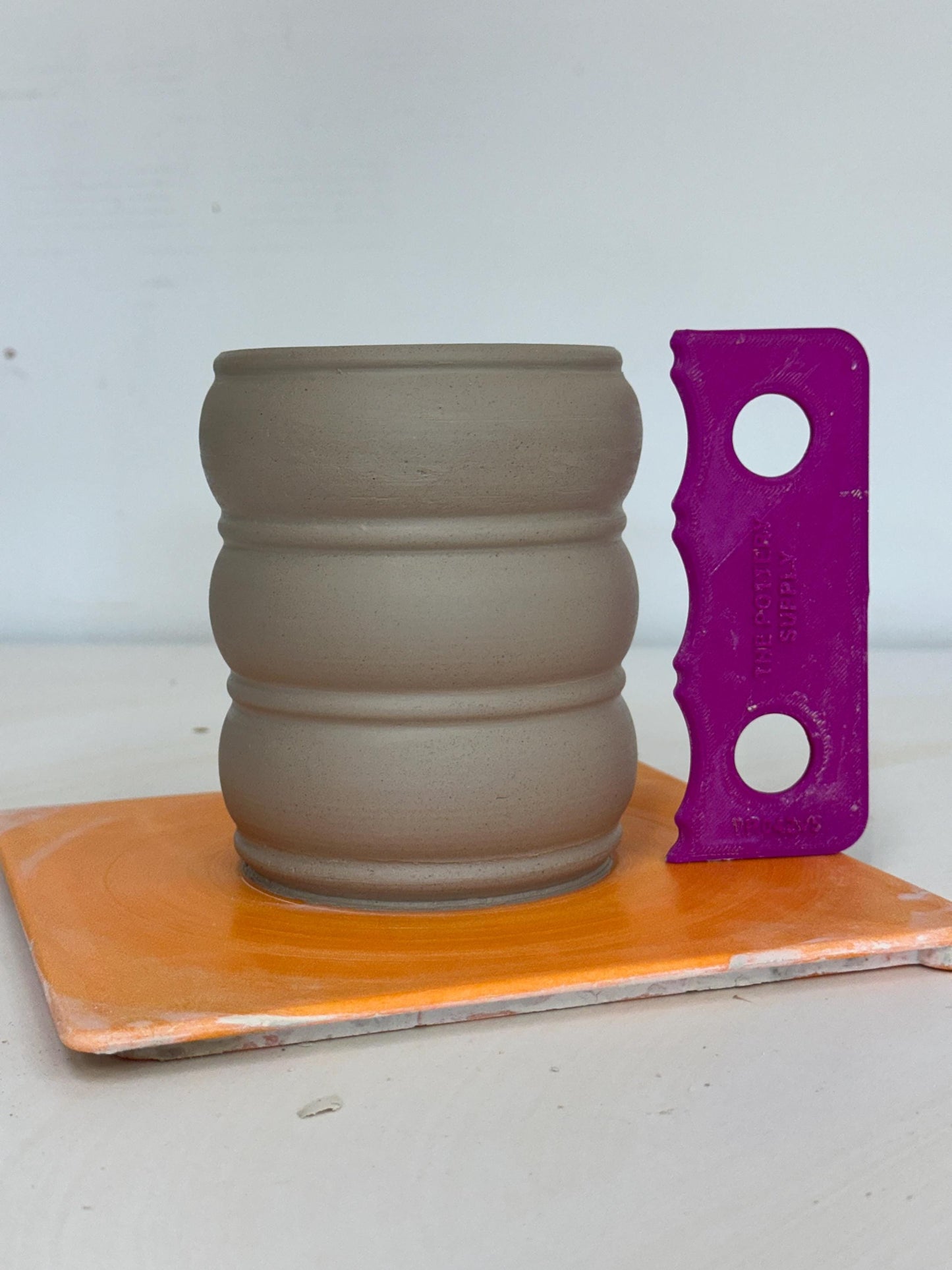 Pottery Texture Rib Template , Consistent Clay Shaping Wheel Throwing Guide, Multiple Height Cup Tool, Precision Ribs for Ceramics (TR042)