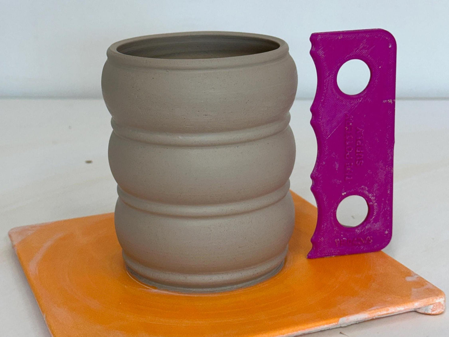 Pottery Texture Rib Template , Consistent Clay Shaping Wheel Throwing Guide, Multiple Height Cup Tool, Precision Ribs for Ceramics (TR042)