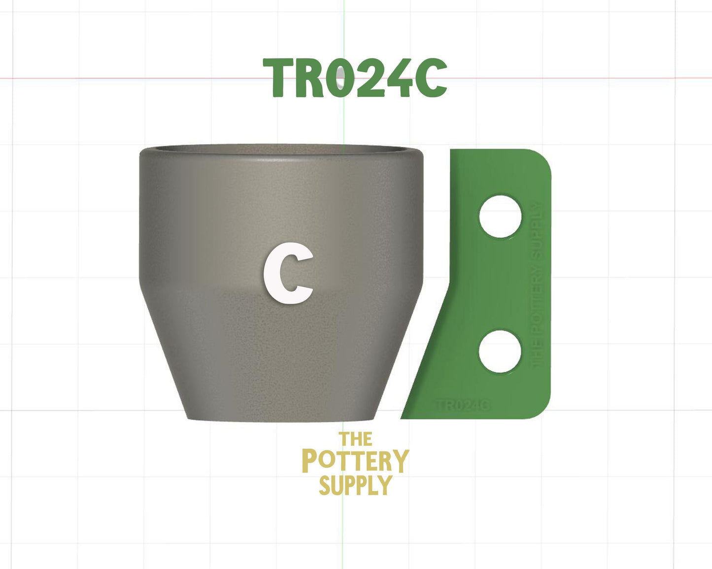Profile ribs for mugs and cups, Pottery Throwing Rib, Ceramic Shaping Tool Multiple sizes, Clay Shaper, Made in the USA | (TR024)