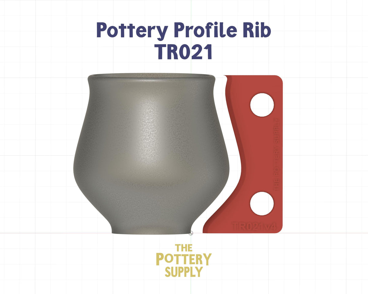 Pottery Rib Template, Consistent Clay Shaping Tool, Pottery Tool for Wheel Throwing, Ceramic Rib Guide, Multiple Height (TR021)