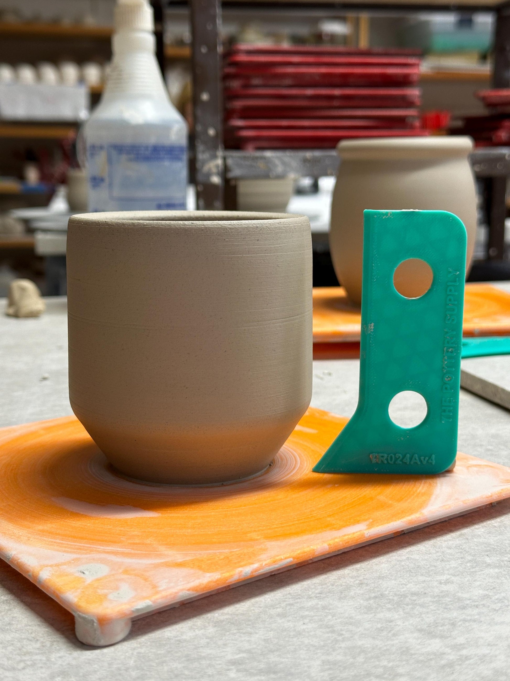 Profile ribs for mugs and cups, Pottery Throwing Rib, Ceramic Shaping Tool Multiple sizes, Clay Shaper, Made in the USA | (TR024)