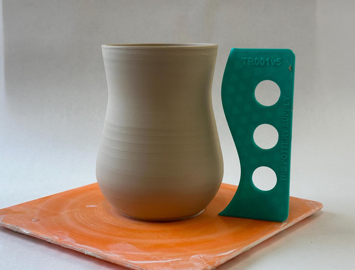 Pottery Rib for Mugs & Cups: Clay Shaping Tool, Multiple Sizes, Made in USA (TR001)