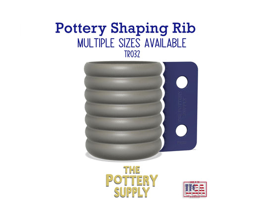 Profile rib for mugs and cups, Pottery Throwing Rib, Ceramic Shaping Tool Multiple sizes, 3D Printed Clay Shaper, Made in the USA | (TR032)
