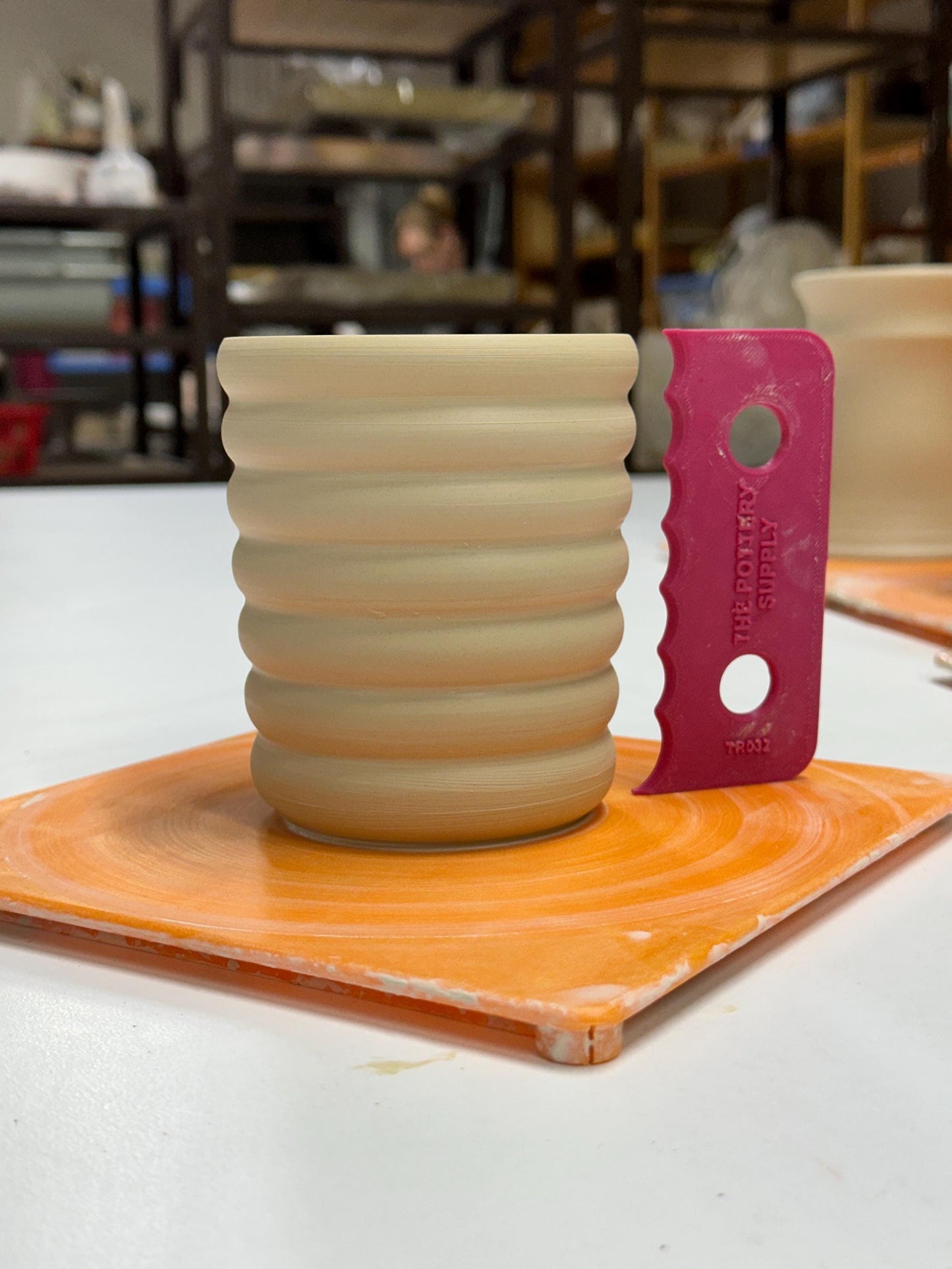 Profile rib for mugs and cups, Pottery Throwing Rib, Ceramic Shaping Tool Multiple sizes, 3D Printed Clay Shaper, Made in the USA | (TR032)