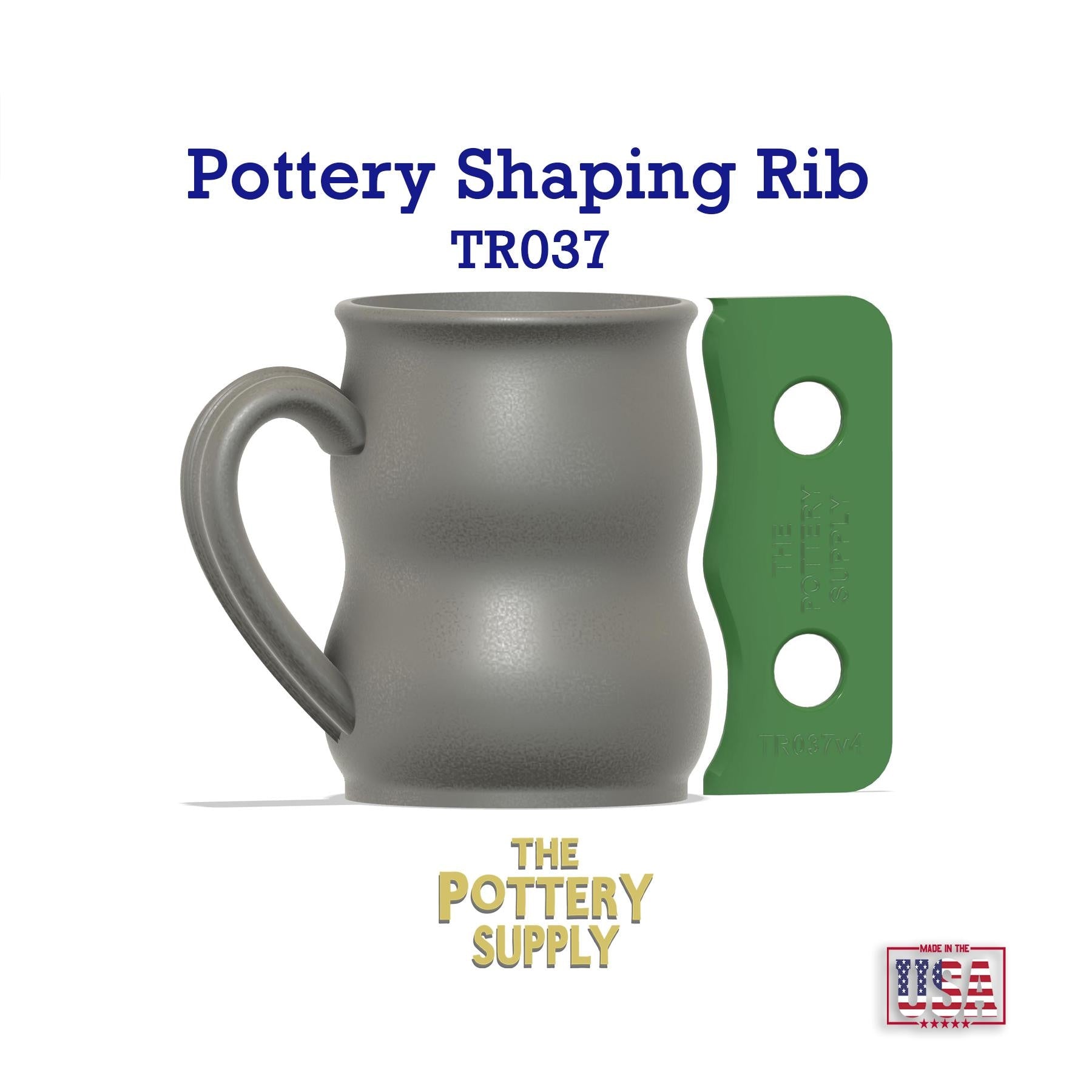 Pottery Rib Template, Consistent Clay Shaping Tool, 3D Printed Pottery Tool for Wheel Throwing, Ceramic Rib Guide, Multiple Height (TR037)