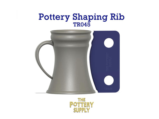 Profile rib for mugs and cups, Pottery Throwing Rib, Ceramic Shaping Tool Multiple sizes, Clay Shaper, Made in the USA | (TR045)