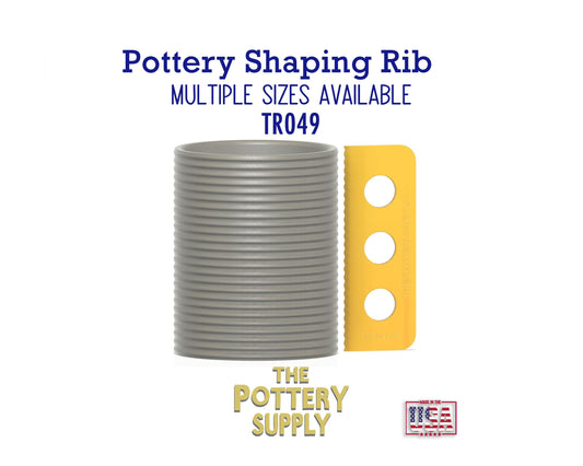 Profile rib for mugs and cups, Pottery Throwing Rib, Ceramic Shaping Tool Multiple sizes, Plastic Clay Shaper, Made in the USA | (TR049)