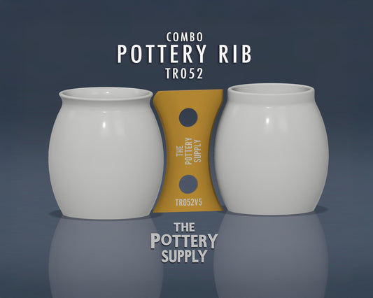 Combo Pottery Shaping Rib in Multiple Sizes for Wheel Throwing Ceramics - TR052
