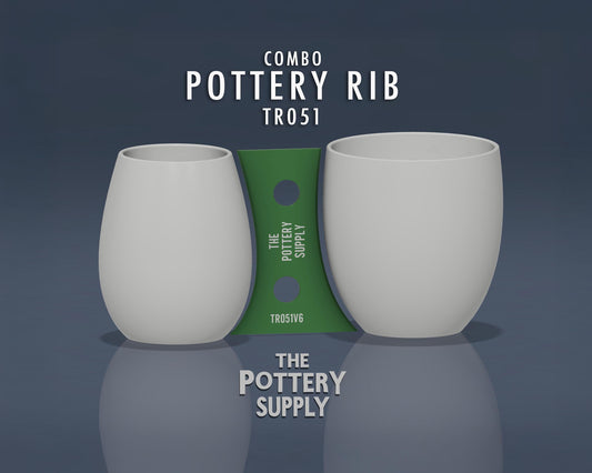 Combo Shape Pottery Shaping Rib in Multiple Sizes - TR051