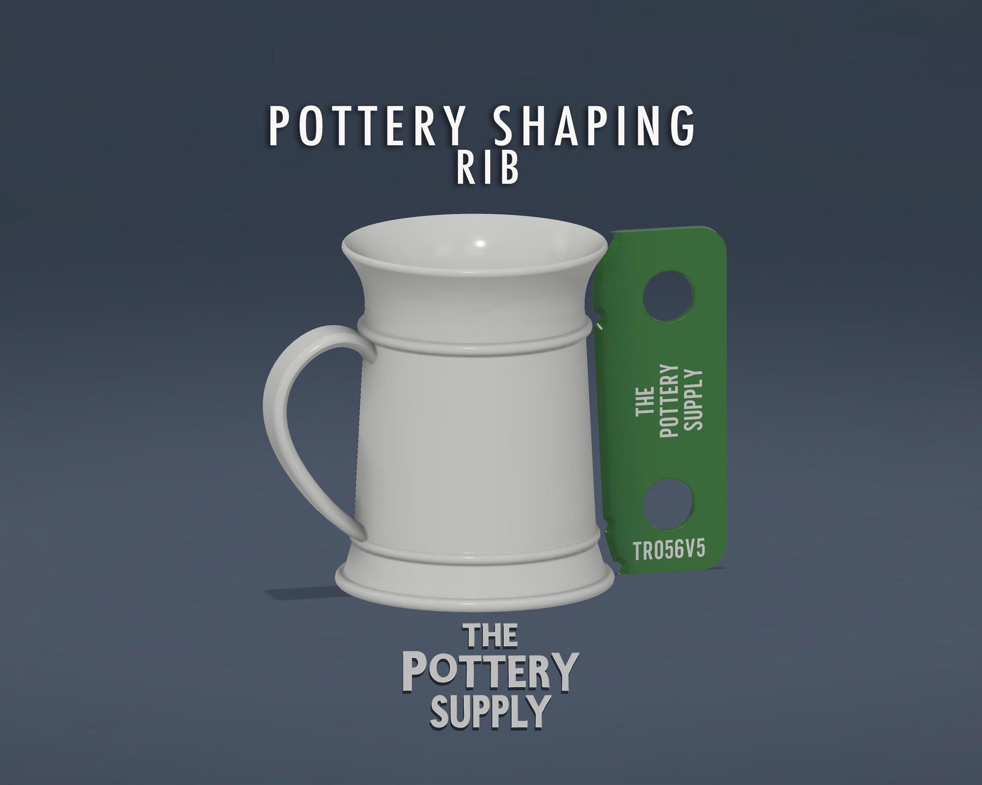 Pottery Shaping Rib in Multiple Sizes for Wheel Throwing Ceramics Steins, Mugs, Cups - TR056