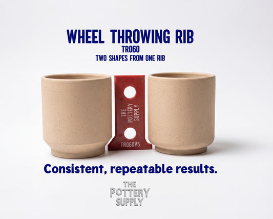 Pottery Rib Tool for Clay Wheel Throwing | 3D Printed Ceramic Profile Shaper for Mugs and Cups | Professional Potter Supplies Multiple Sizes