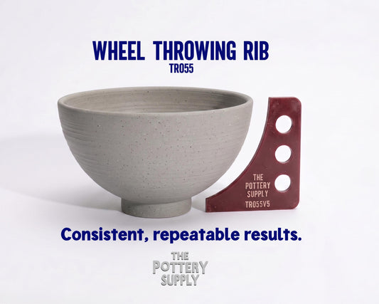 Pottery Bowl Shaping Rib Double Beveled Wheel-Throwing Tool for Consistent Forms in Multiple Sizes (TR055)