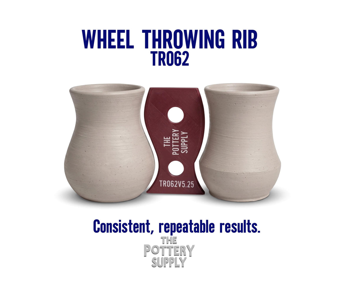 Pottery Rib Tool for Clay Wheel Throwing | 3D Printed Ceramic Profile Shaper for Mugs and Cups | Supplies Multiple Sizes | TR062
