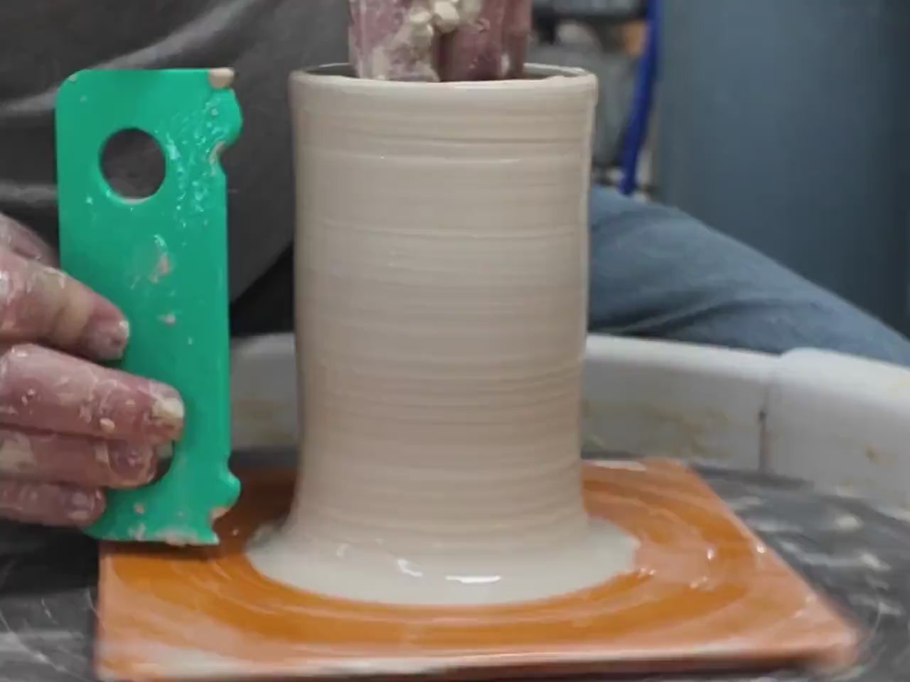 Profile rib for mugs and cups, Pottery Throwing Rib, Ceramic Shaping Tool Multiple sizes,   Clay Shaper, Made in the USA | (TR045)